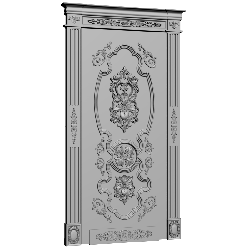 картинка Двери резные H3-056 3D-STL.COM