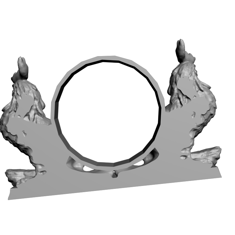 картинка Часы настольные с петухами P3-182 3D-STL.COM