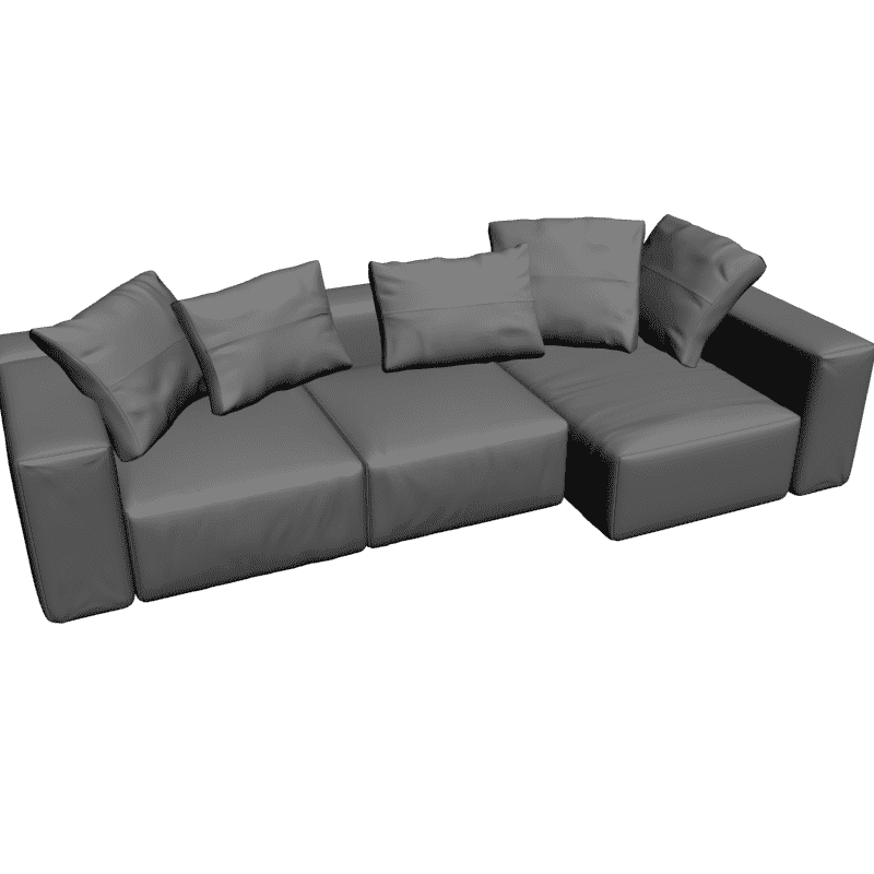 картинка Диван с подушками M1-031 3D-STL.COM