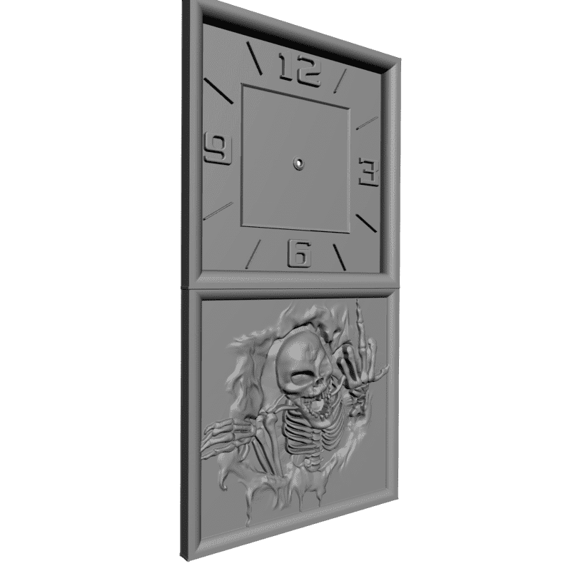 картинка Часы со скелетом P3-059 3D-STL.COM
