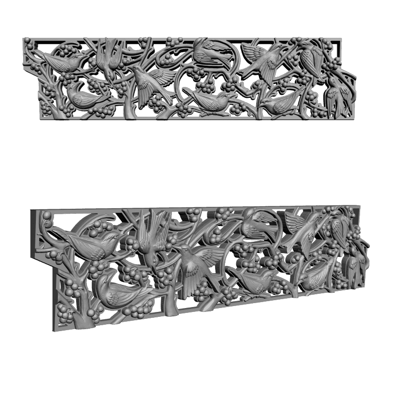 картинка Панель резная Птицы D11-118 3D-STL.COM