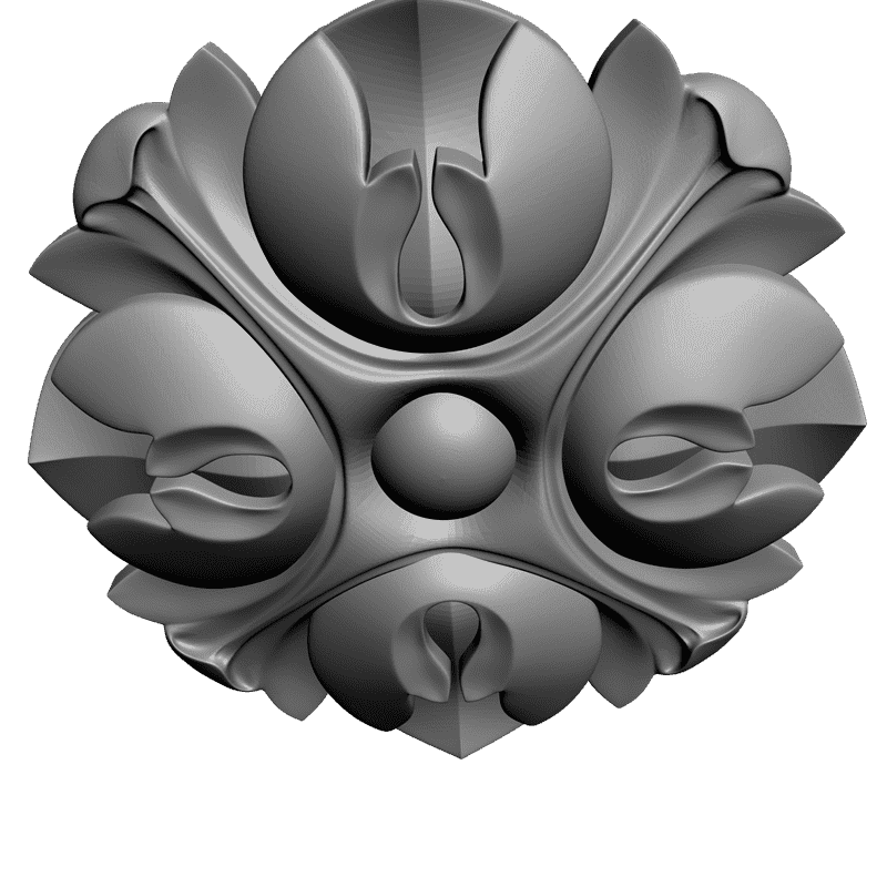 картинка Розетка резная D16-158 3D-STL.COM