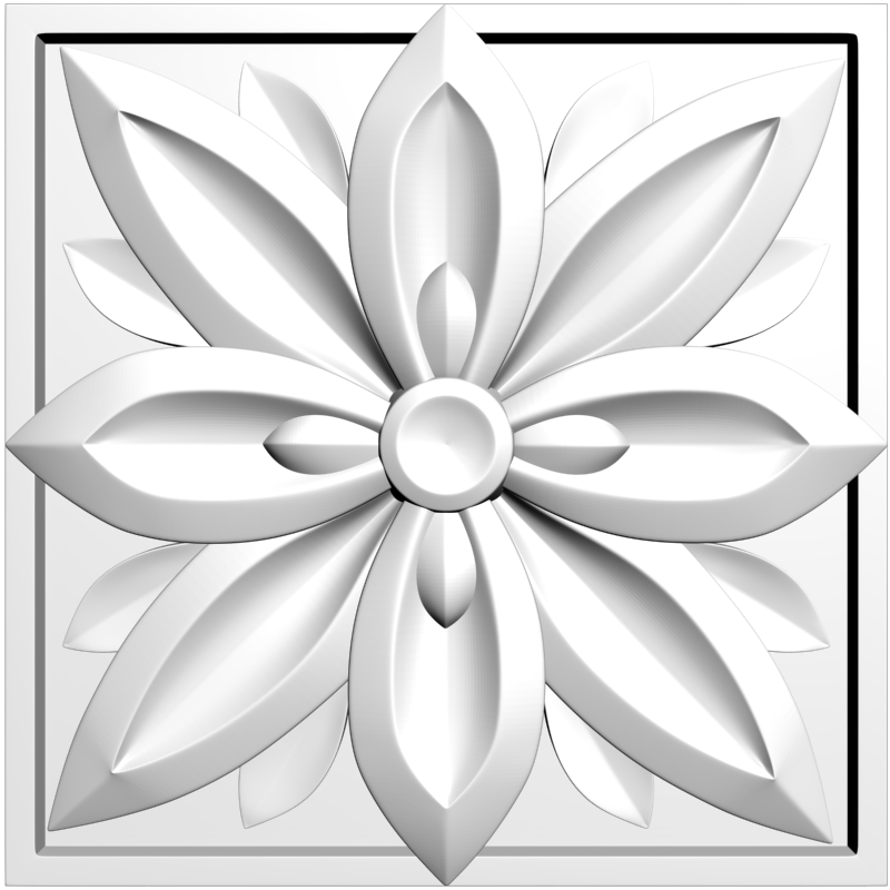 картинка Розетка резная D16-309 3D-STL.COM