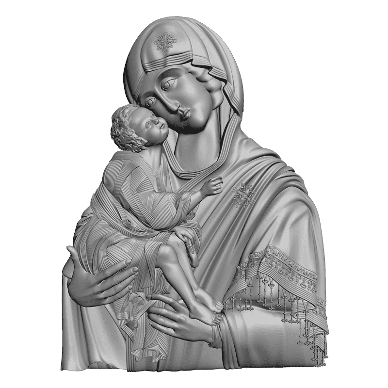 картинка Богородица Донская V6-050 3D-STL.COM