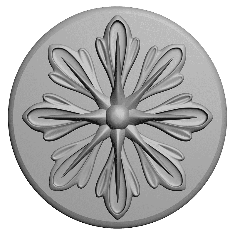картинка Розетка резная D16-231 3D-STL.COM