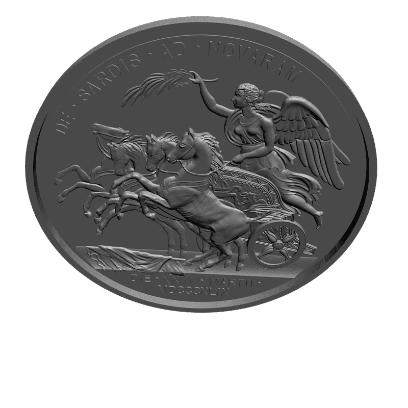 картинка Афина на колеснице P4-154 3D-STL.COM