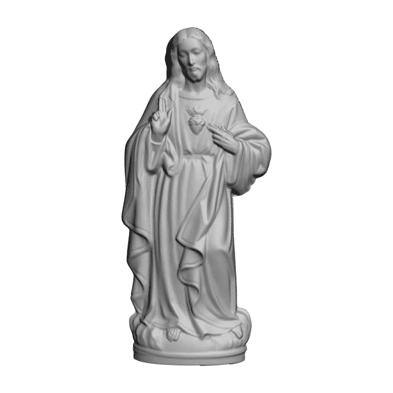 картинка Сердце Иисуса V6-023 3D-STL.COM
