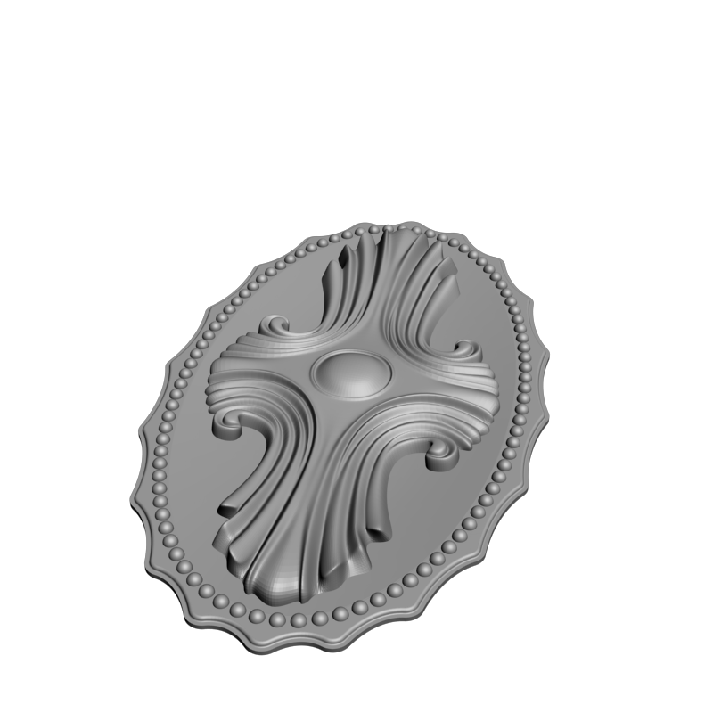 картинка Розетка резная D16-342 3D-STL.COM