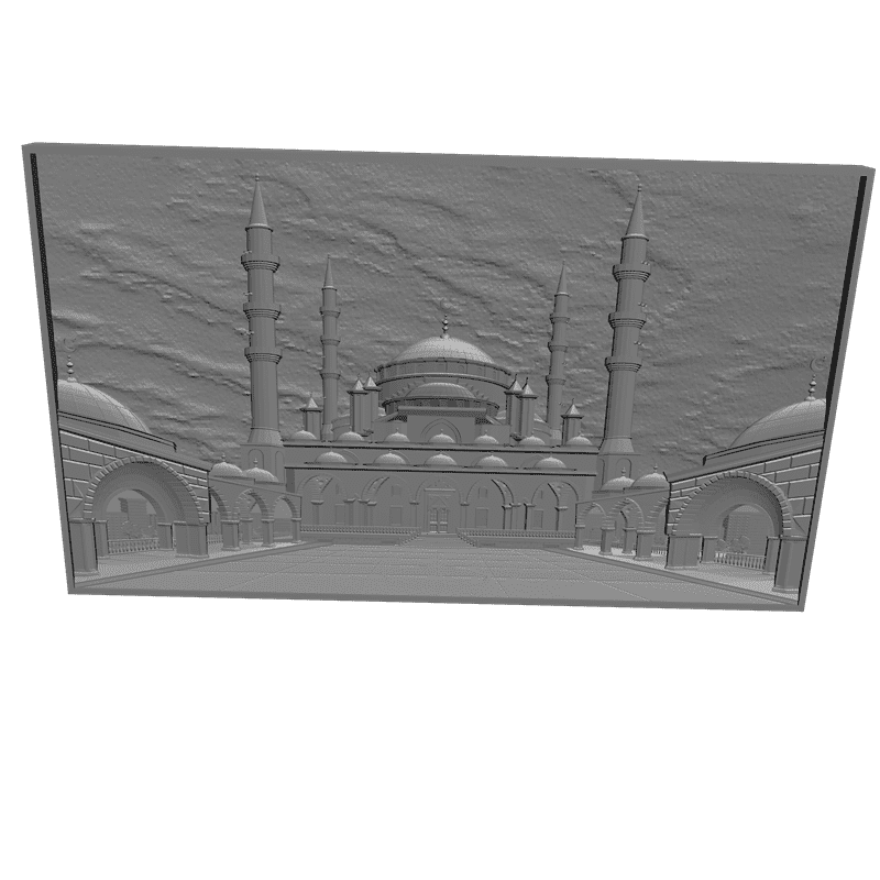 картинка Мечеть Сердце Чечни D12-050 3D-STL.COM
