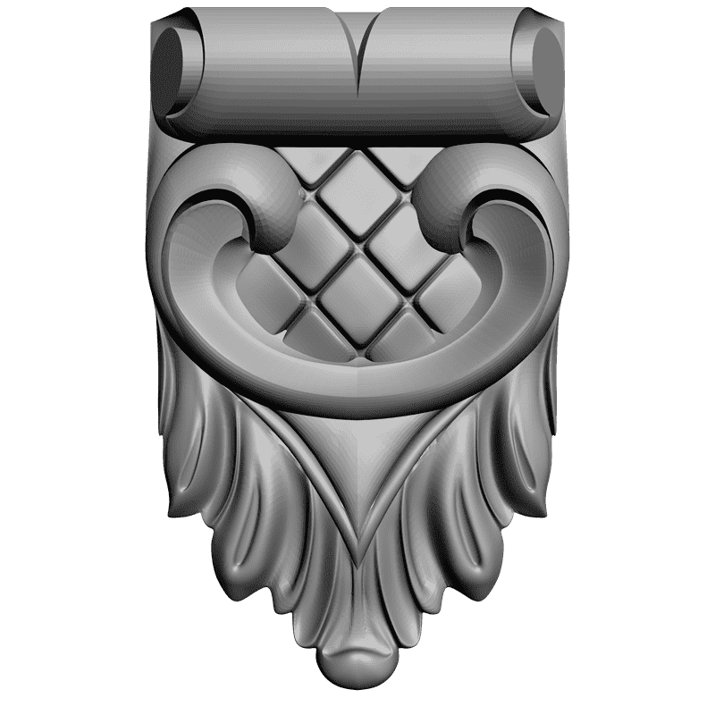 картинка Кронштейн резной D9-113 3D-STL.COM