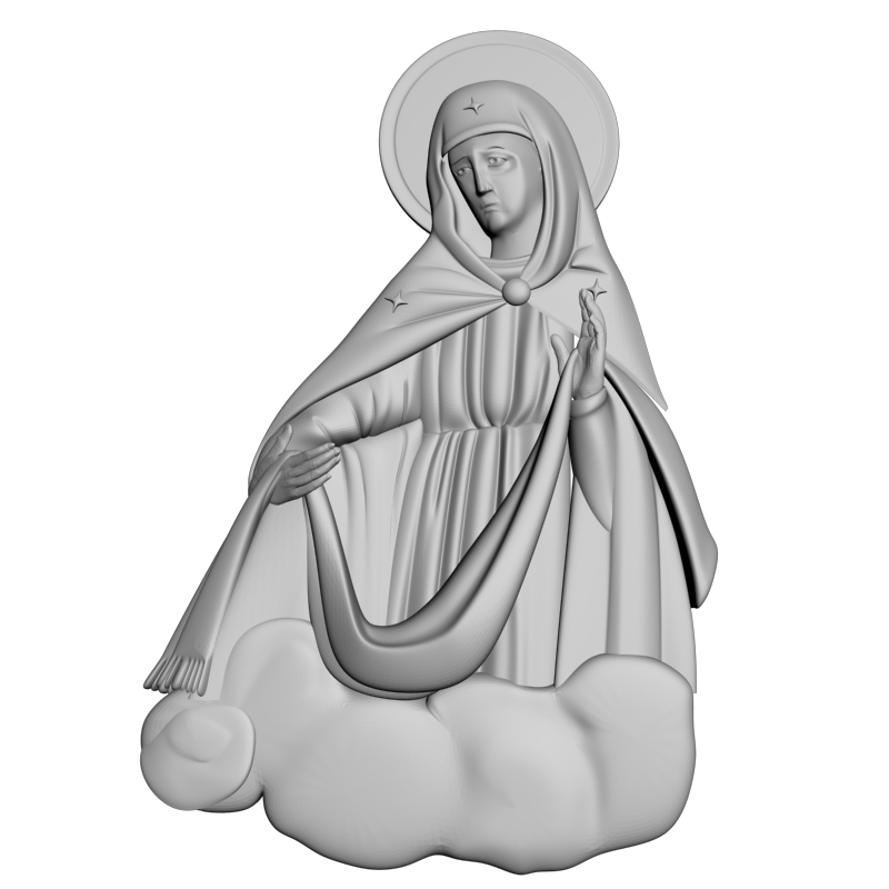 картинка Божья Матерь V6-088 3D-STL.COM