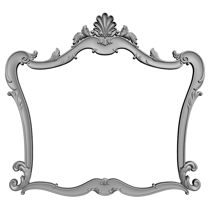 картинка Рама для зеркала D14-138 3D-STL.COM