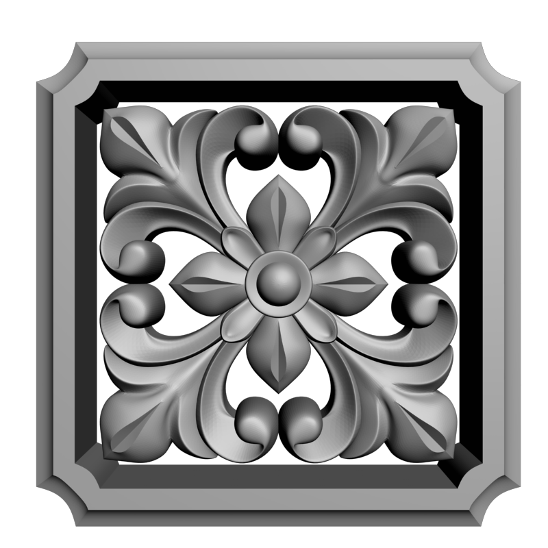 картинка Розетка резная D16-385 3D-STL.COM