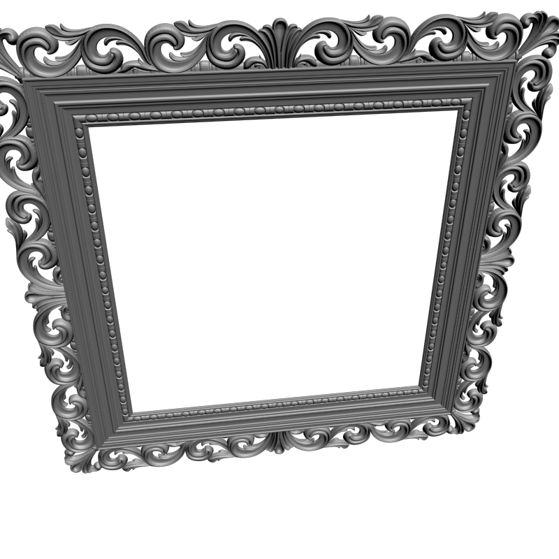 картинка  Рамка резная D14-621 3D-STL.COM