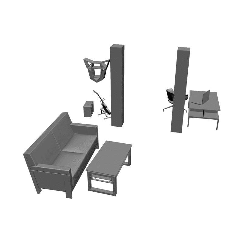 картинка Набор мебели M13-001 3D-STL.COM