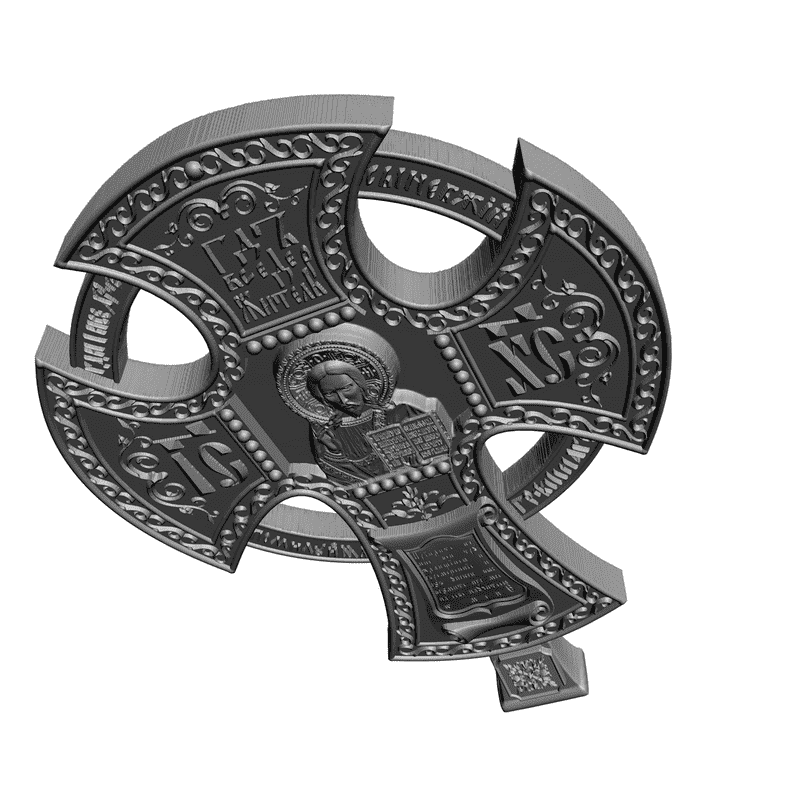 картинка Крестик RY4-003 3D-STL.COM