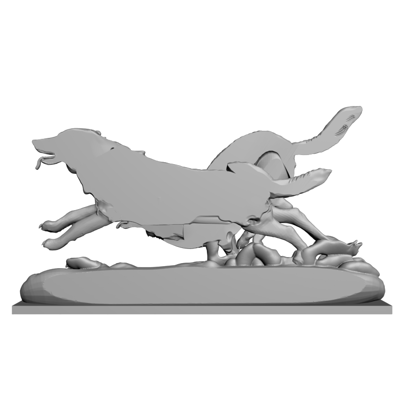 картинка Два волка F1-269 3D-STL.COM
