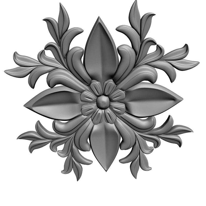 картинка Розетка резная D16-219 3D-STL.COM