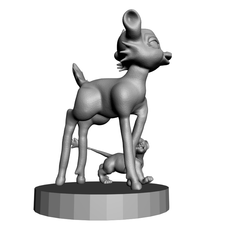 картинка Бэмби и Симба PI1-511 3D-STL.COM