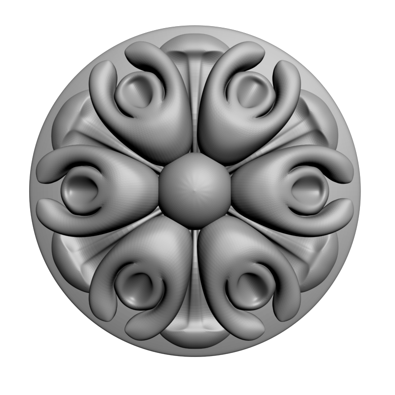 картинка Резная розетка D16-397 3D-STL.COM