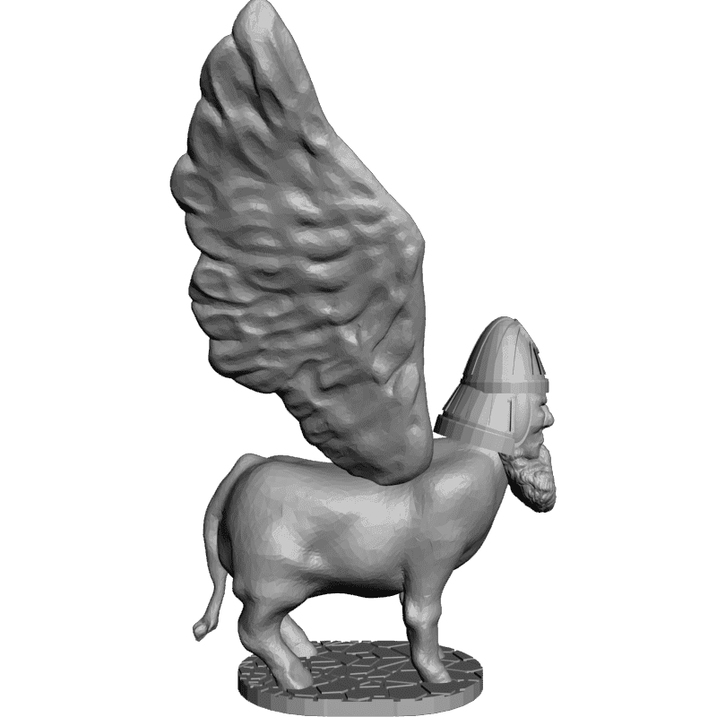 картинка Грифон с головой человека PI1-177 3D-STL.COM