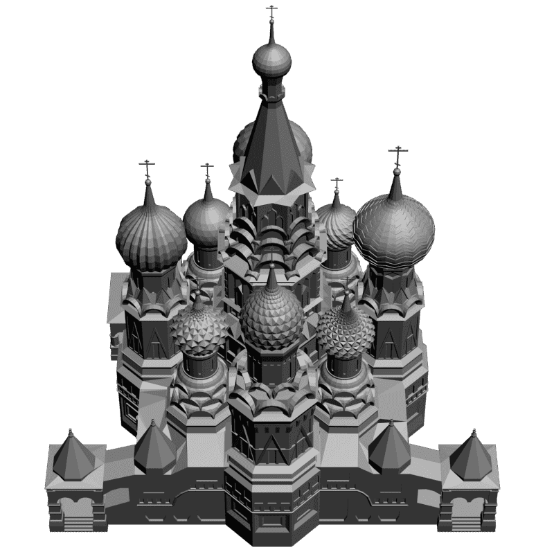 картинка Покровский Собор H1-035 3D-STL.COM