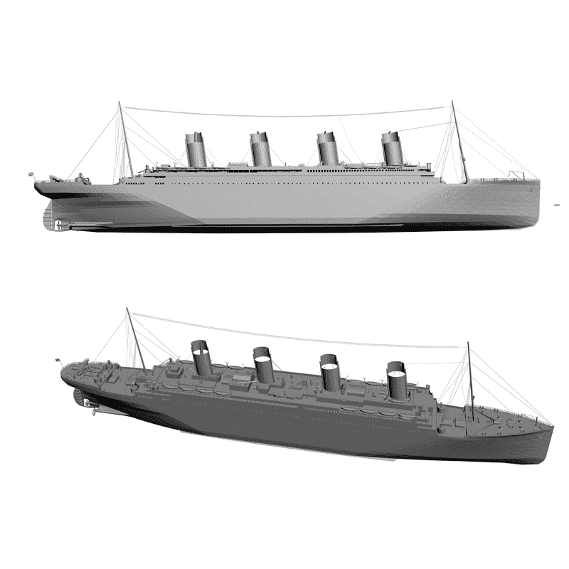 картинка Карабль Титаник RT1-002 3D-STL.COM