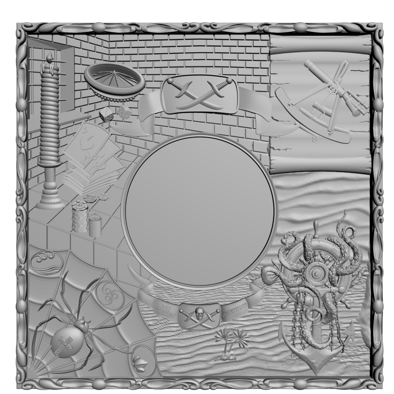 картинка Нарды без звезды PI2-098 3D-STL.COM