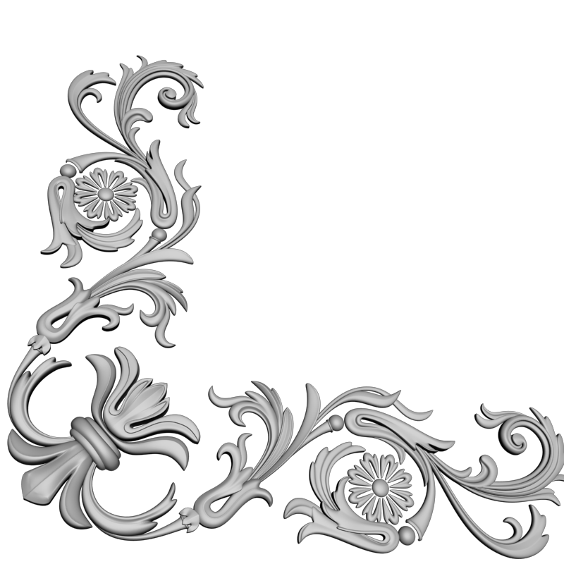 картинка Рамка резная D14-609 3D-STL.COM