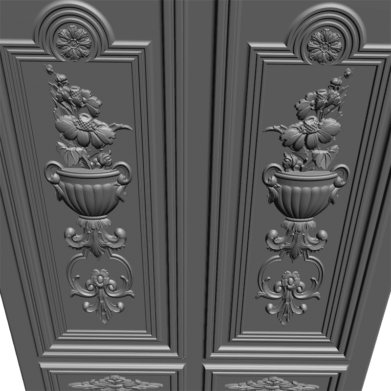 картинка Дверь резная H3-019 3D-STL.COM