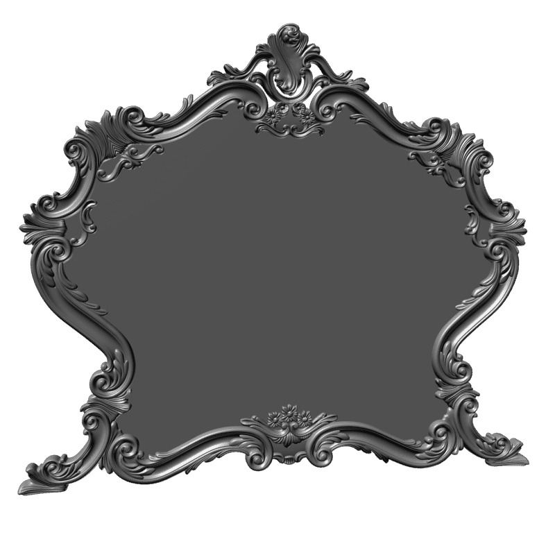 картинка Рамка под зеркало D14-345 3D-STL.COM