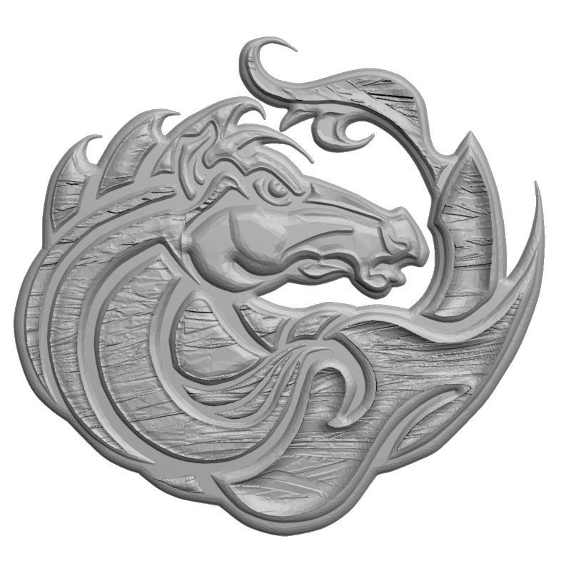 картинка Голова коня F1-281 3D-STL.COM
