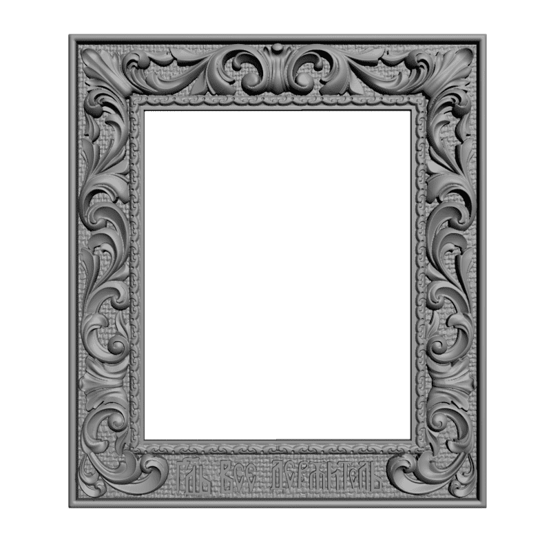 картинка Рама резная квадратная D14-304 3D-STL.COM