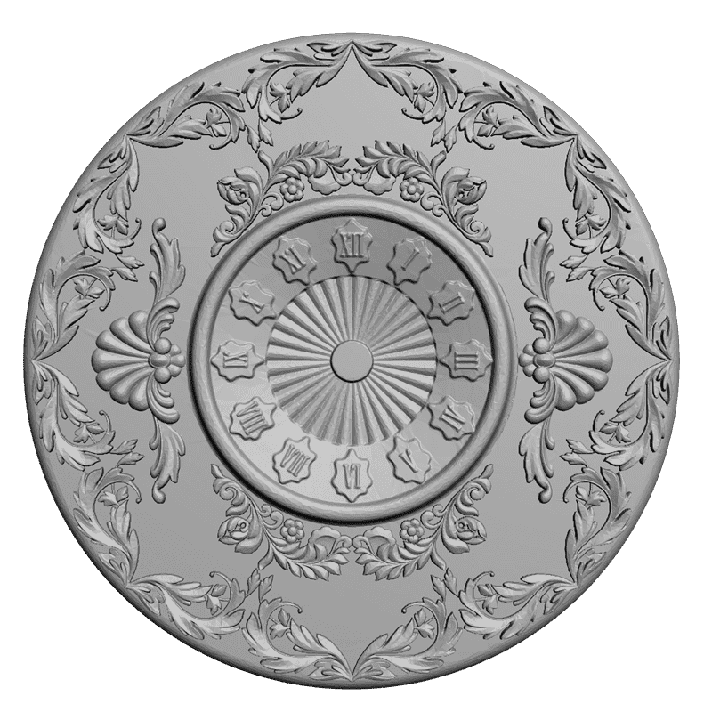 картинка Часы резные P3-035 3D-STL.COM