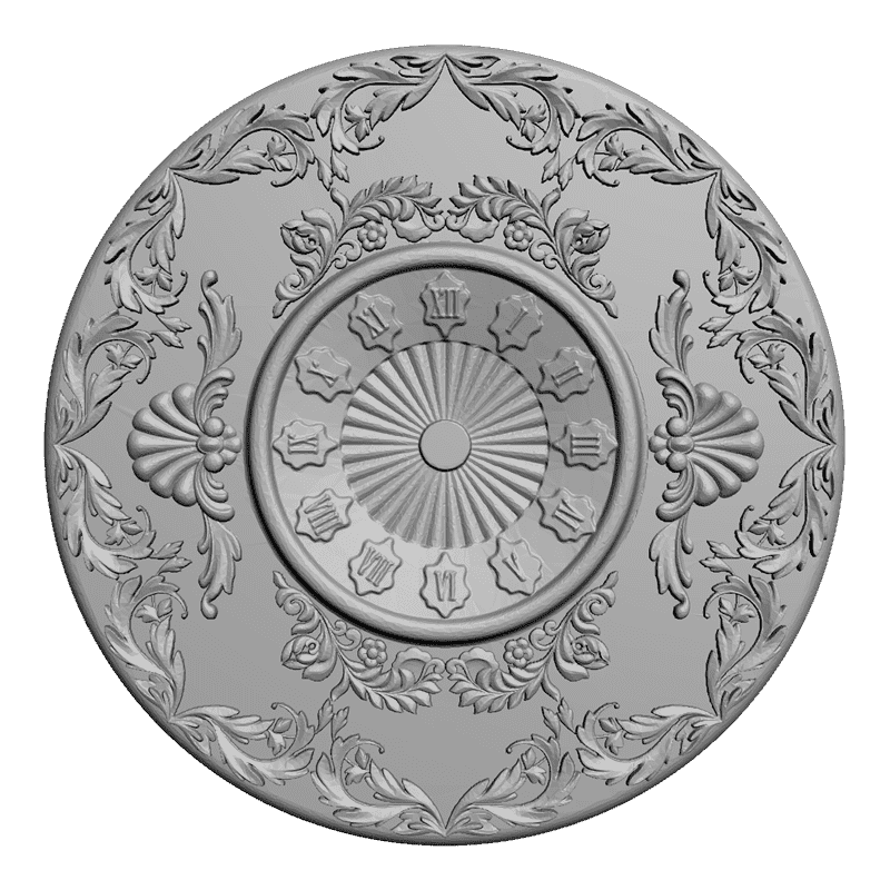 картинка Часы резные P3-043 3D-STL.COM