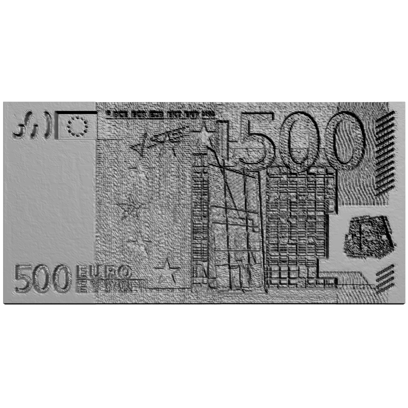 картинка 500 EURO P6-009 3D-STL.COM