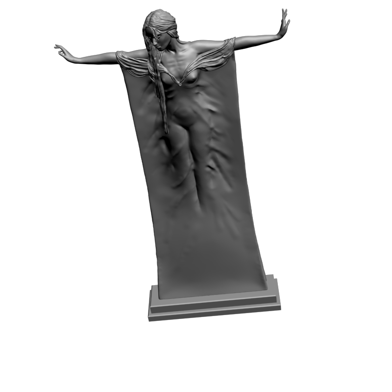 картинка Парящая девушка L3-317 3D-STL.COM