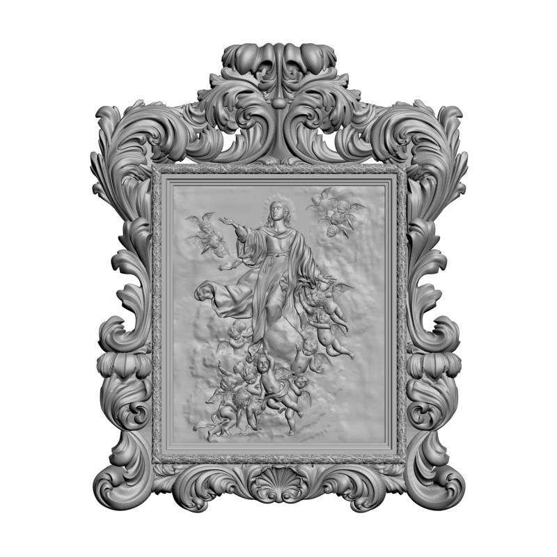 картинка Богородица V3-418 3D-STL.COM