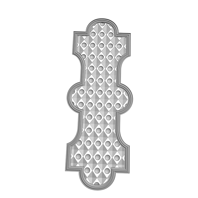 картинка Накладка декоративная рамная D10-418 3D-STL.COM