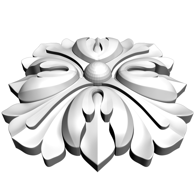 картинка Розетка резная D16-315 3D-STL.COM