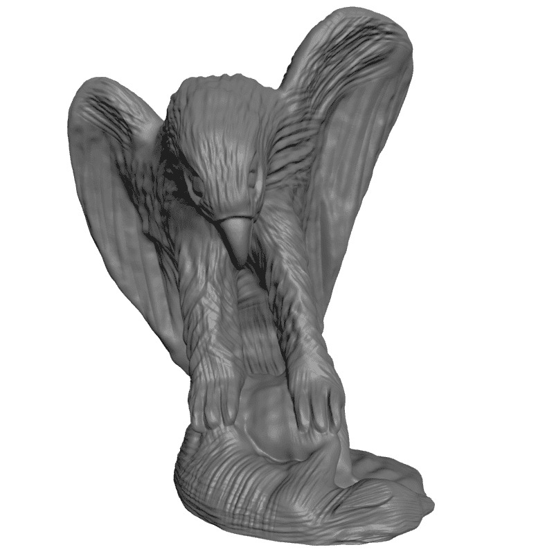 картинка Орёл с добычей F3-052 3D-STL.COM