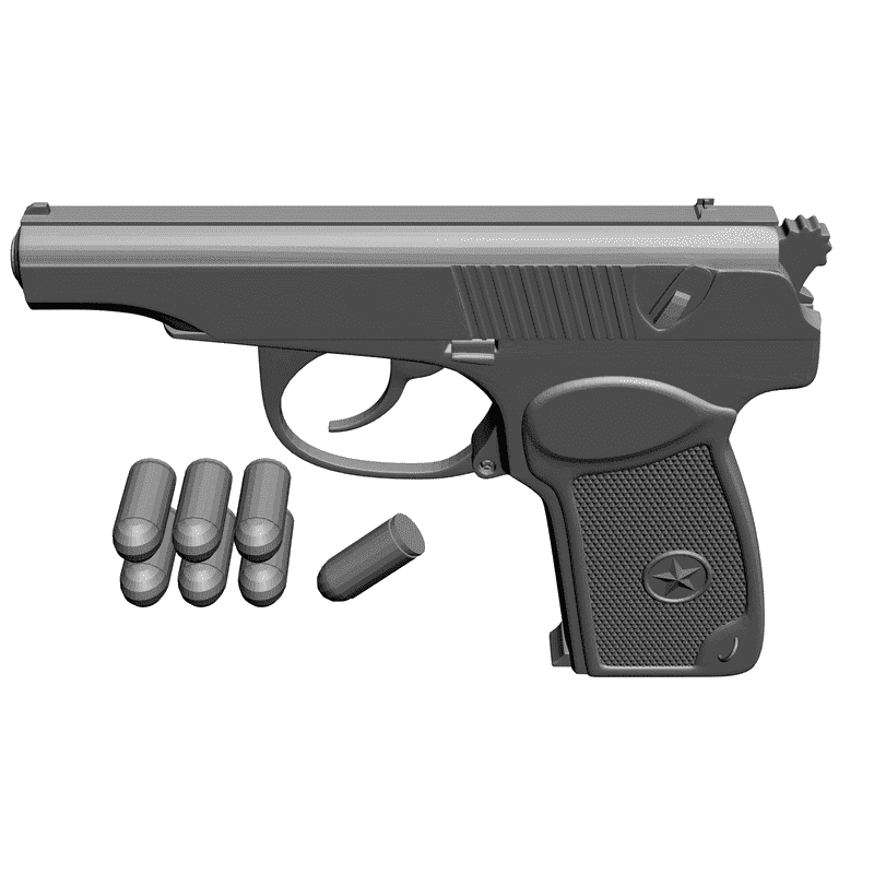 Вектор пм пермь. PM Makarov 3d model.