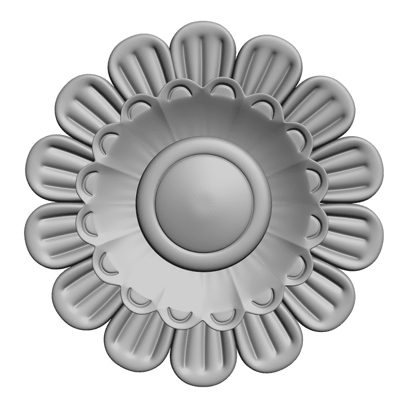 картинка Розетка резная D16-123 3D-STL.COM