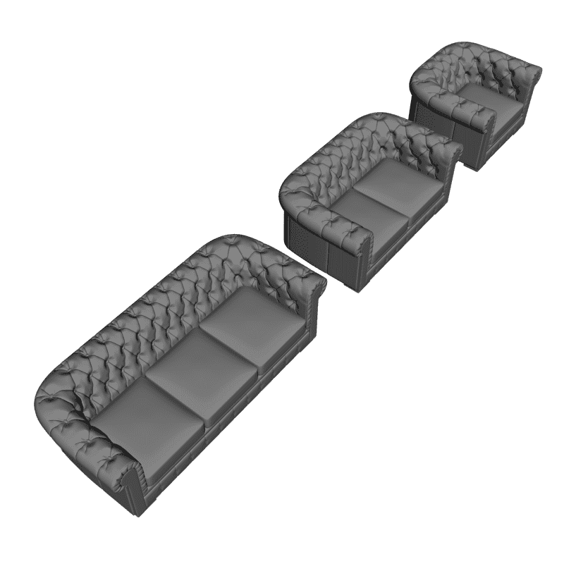 картинка Набор мягкой мебели BERKLI M1-035 3D-STL.COM