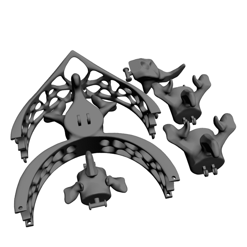 картинка Каркас ожерелья RY6-027 3D-STL.COM