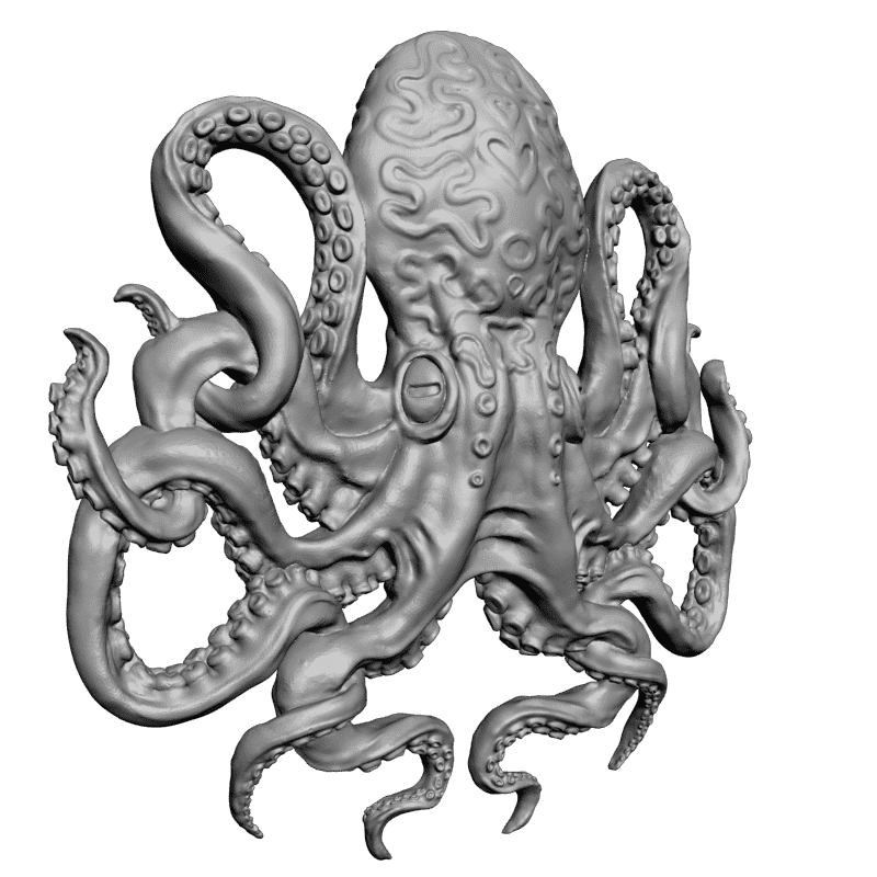 картинка Осминог F5-022 3D-STL.COM