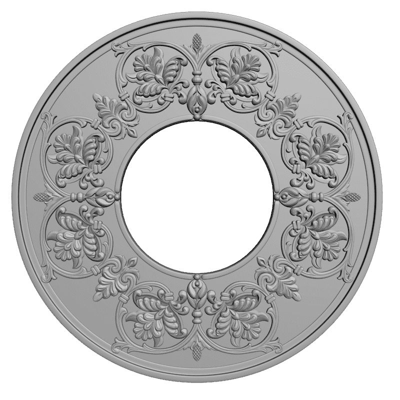 картинка Розетка декоративная D16-273 3D-STL.COM