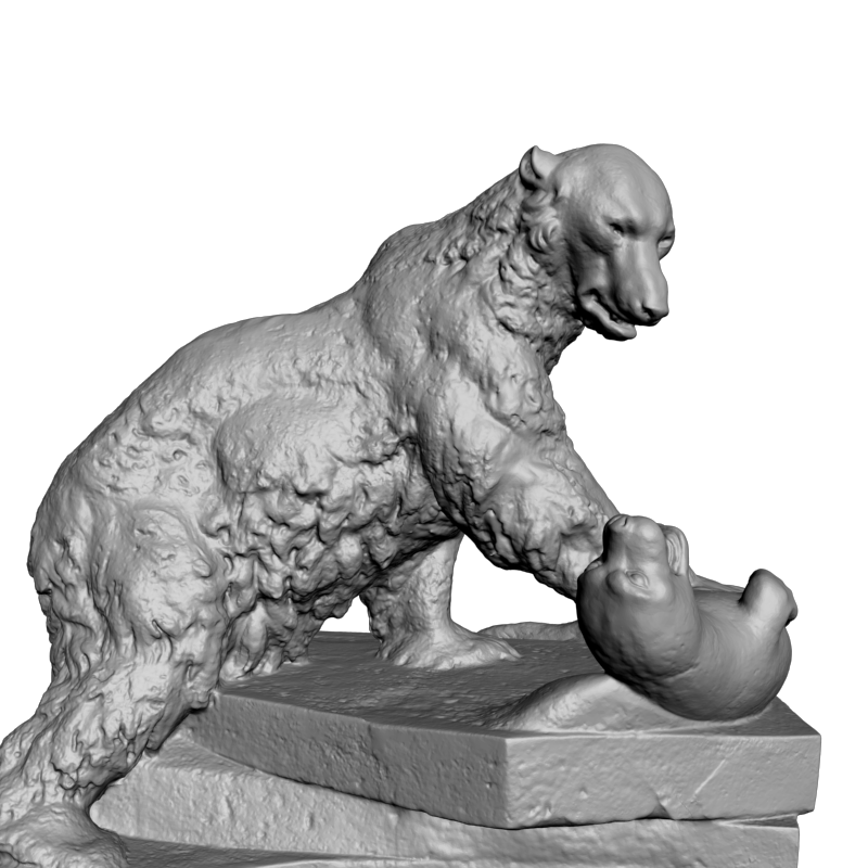 картинка Медведь с добычей F1-217 3D-STL.COM