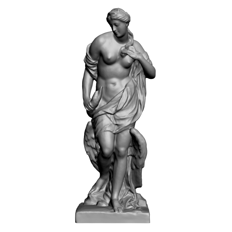картинка Голая девушка и гусь L3-251 3D-STL.COM