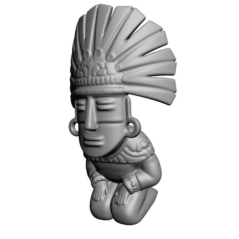картинка Индеец PI1-162 3D-STL.COM